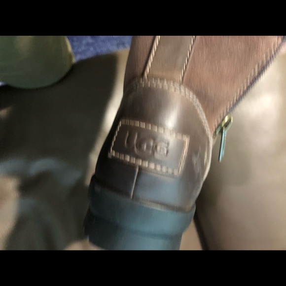 NWOT UGG Zarina tall brown leather boots - Picture 7 of 8